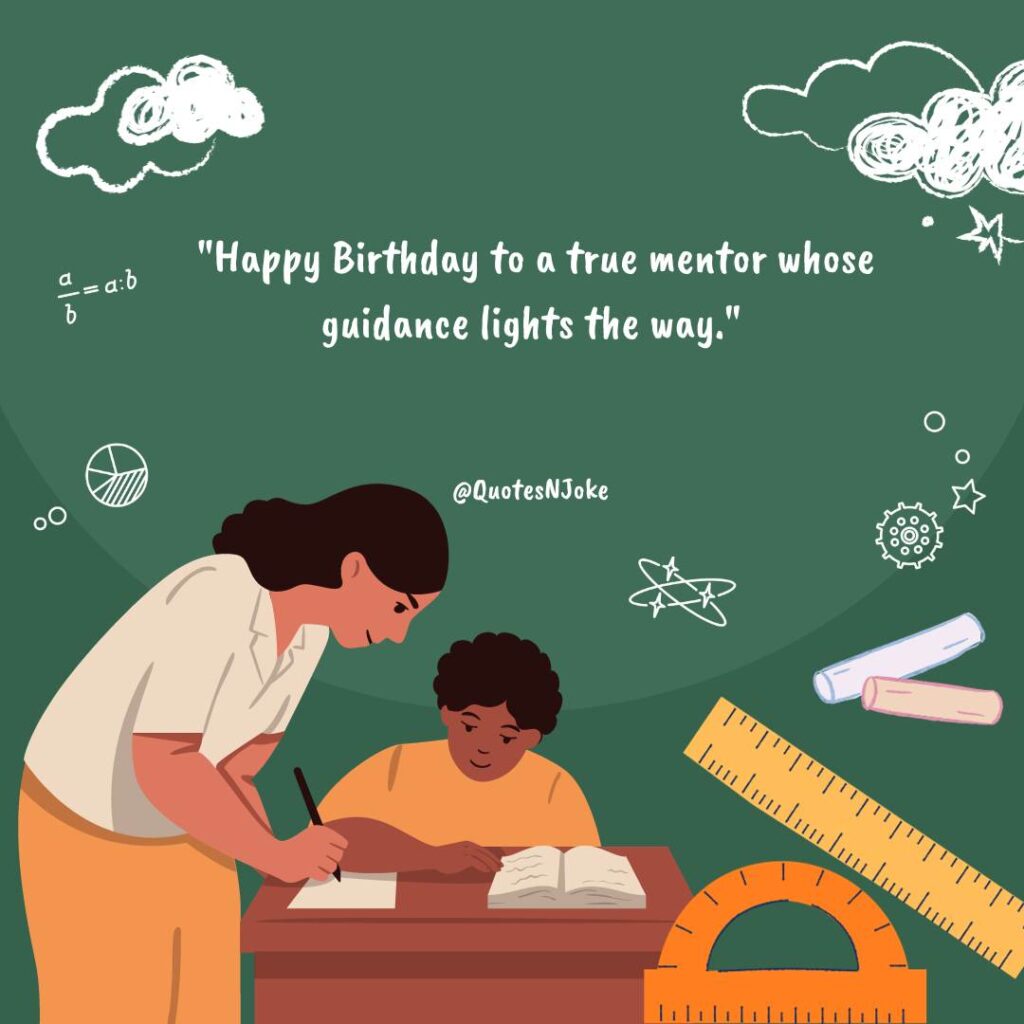 Teacher Birthday Wishes 