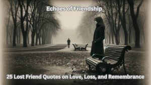 Read more about the article Echoes of Friendship: 25 Lost Friend Quotes on Love, Loss, and Remembrance