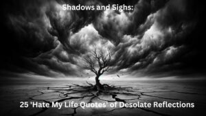 Read more about the article Shadows and Sighs: 25 ‘Hate My Life Quotes’ of Desolate Reflections