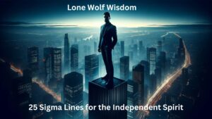 Read more about the article Lone Wolf Wisdom: 25 Sigma Lines for the Independent Spirit