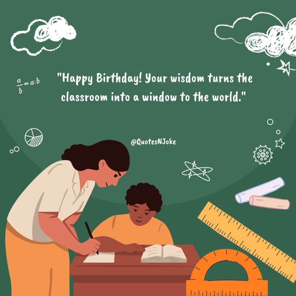 Teacher Birthday Wishes