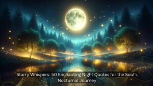 Read more about the article Starry Whispers: 50 Enchanting Night Quotes for the Soul’s Nocturnal Journey
