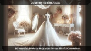 Read more about the article Journey to the Aisle: 50 Heartfelt Bride to Be Quotes for the Blissful Countdown