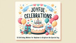 Read more about the article Joyful Celebrations: 50 Birthday Wishes for Nephew to Brighten His Special Day