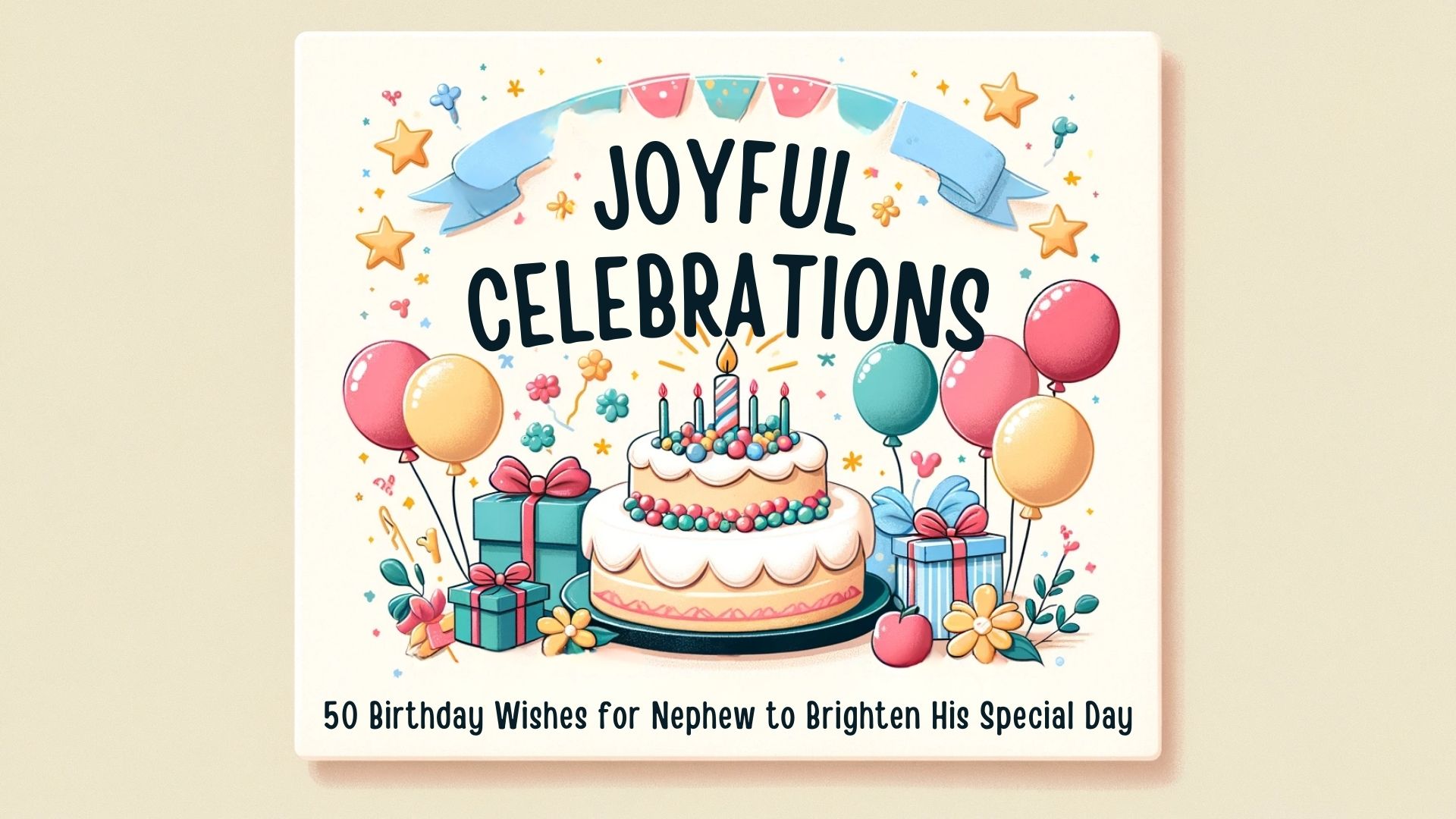 You are currently viewing Joyful Celebrations: 50 Birthday Wishes for Nephew to Brighten His Special Day