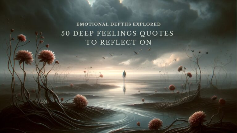 Emotional Depths Explored: 50 Deep Feelings Quotes to Reflect On
