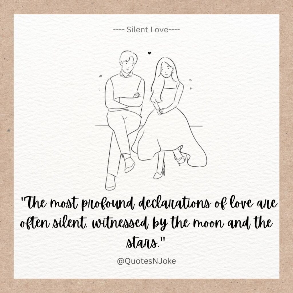 silent love quotes