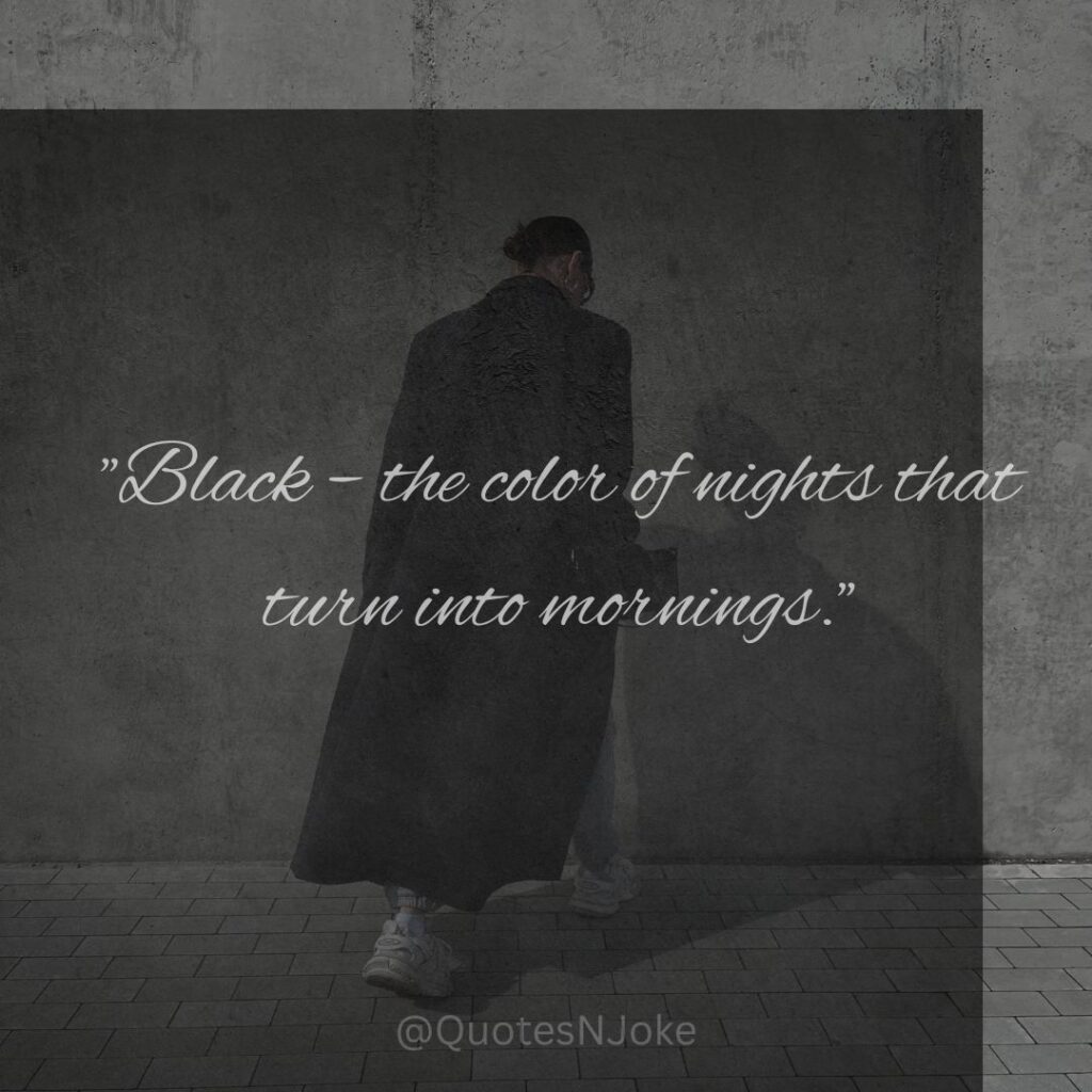 Black Colour Quotes